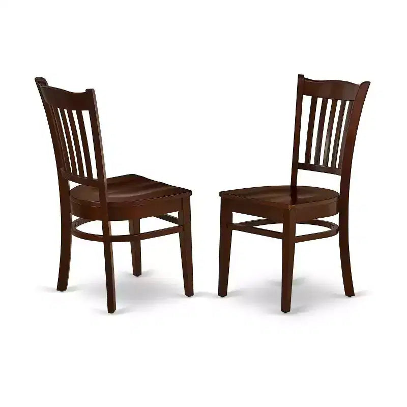 Ensemble de cuisine gothique - Ensemble de salle à manger glamour 3 pièces avec chaises - Table ronde de 107 cm - Design en bois élégant