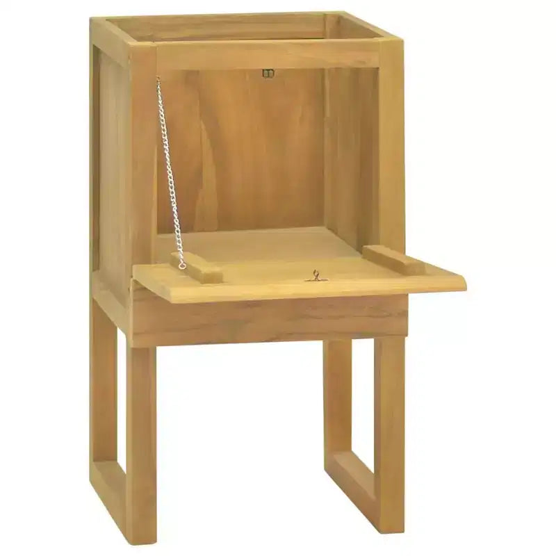 Meuble de salle de bain en teck naturel, teck massif, moyen