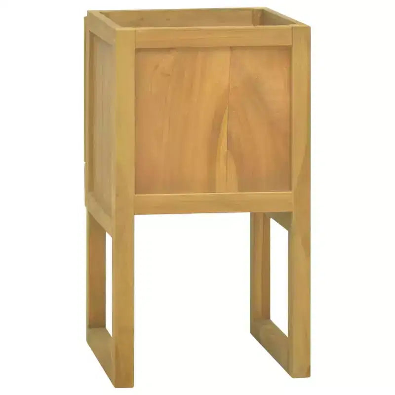 Meuble de salle de bain en teck naturel, teck massif, moyen