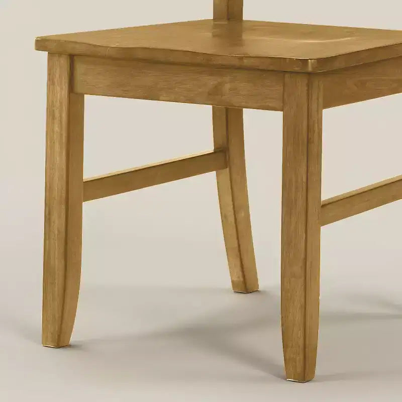 Chaise de salle à manger à dossier croisé en bois massif de 18,5 l x 21,4 P x 38,4 H