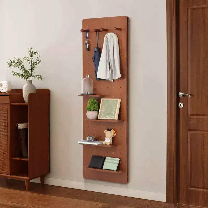 Miroir mural pleine longueur avec étagère, miroir corporel avec panneau perforé, miroir de maquillage mural pour chambre à coucher, salon, dressing