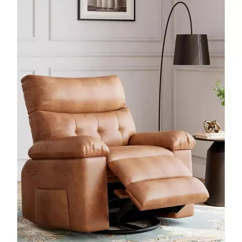 Fauteuil inclinable, Fauteuils inclinables pivotants à bascule, Fauteuil inclinable pivotant chauffant et massant pour salon, chambre à coucher