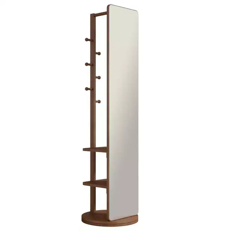 Miroir pleine longueur 69x16, Miroir de courtoisie avec crochet de rangement, porte-manteau pour chambre à coucher, salon, vestiaire