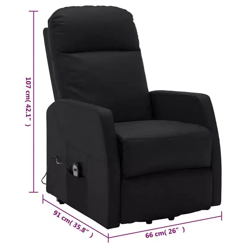 Fauteuil inclinable électrique releveur pour cinéma maison en similicuir