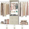 Besiost 25 To 103 Closet System with Four Farbric Drawers