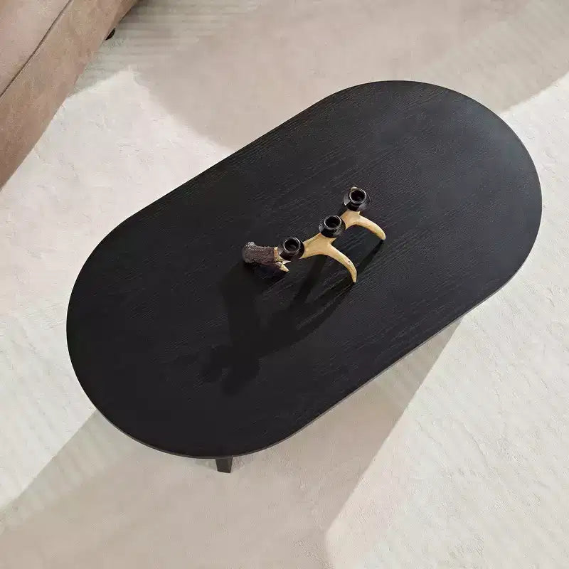 39. Table basse ovale de salon, table de cocktail en bois, élégante table à thé orientale, décoration d'intérieur, capacité de 100 kg