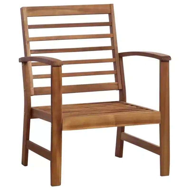 vidaXL Ensemble de Mobilier de Jardin 4 Pièces Banc Chaise avec Table Bois d'Acacia Massif