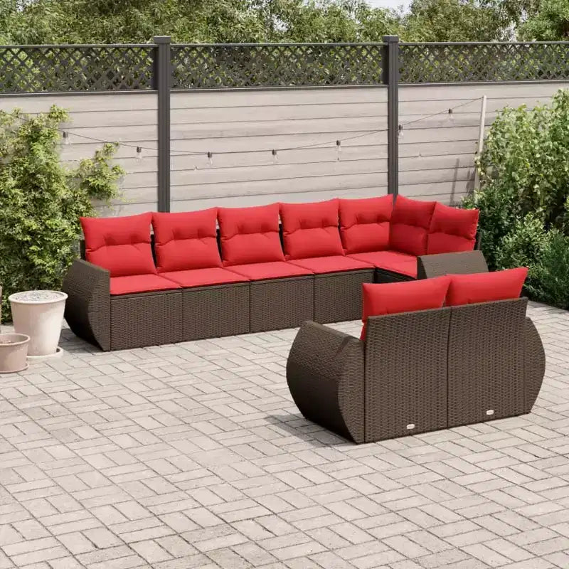 vidaXL Salon de jardin noir