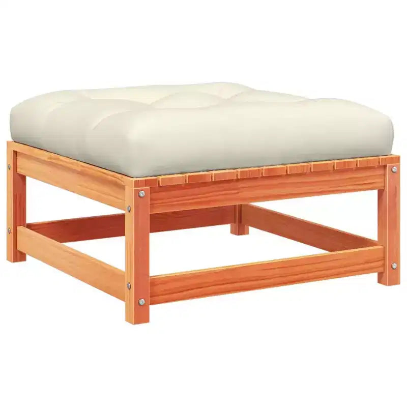 vidaXL Ensemble de canapés de jardin avec coussins Modulable Extérieur 6 pièces Bois de pin massif