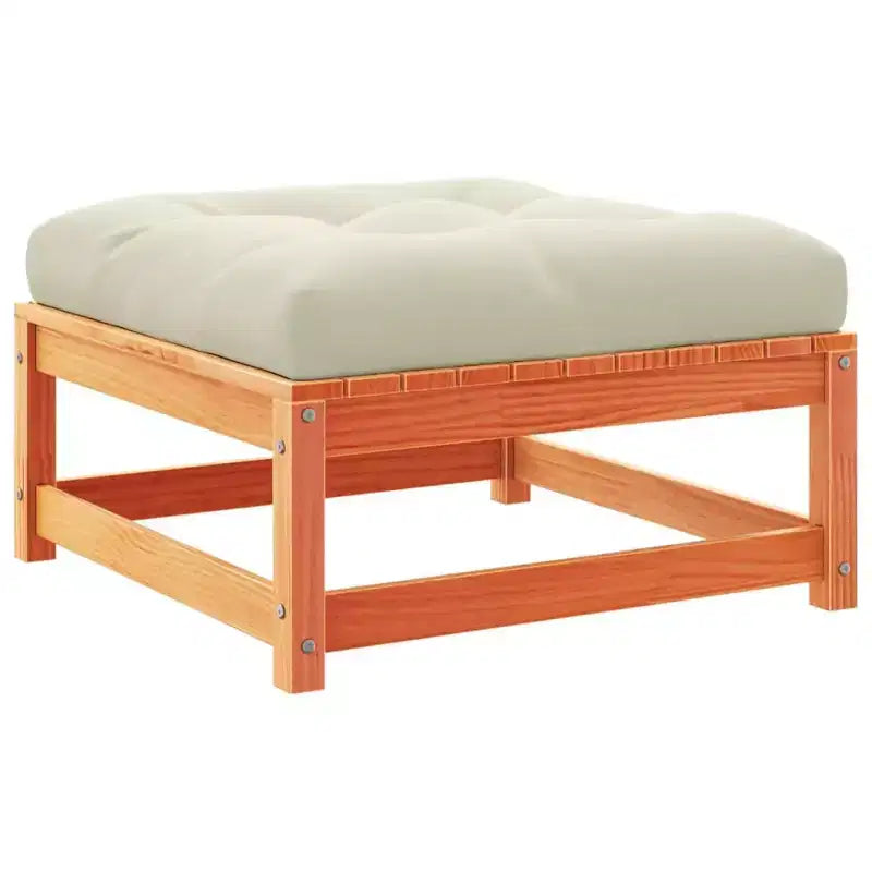 vidaXL Ensemble de canapés de jardin avec coussins Modulable Extérieur 6 pièces Bois de pin massif