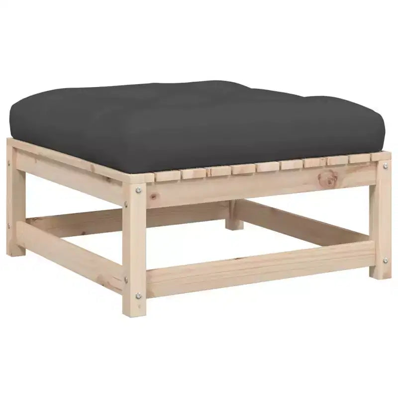 vidaXL Ensemble de canapés de jardin avec coussins Modulable Extérieur 6 pièces Bois de pin massif