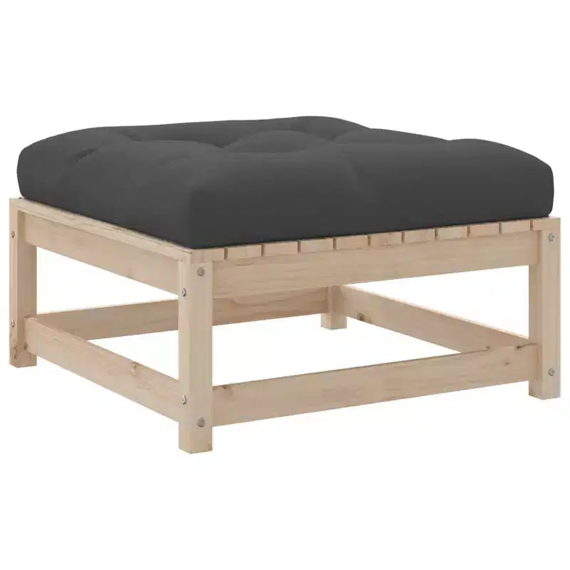 vidaXL Ensemble de canapés de jardin avec coussins Modulable Extérieur 6 pièces Bois de pin massif