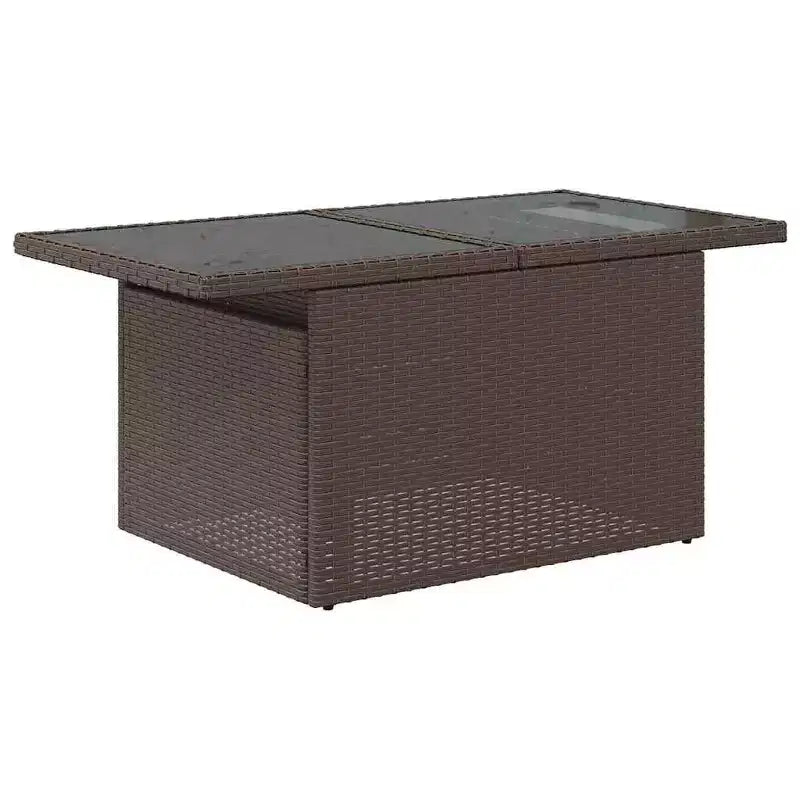 vidaXL Salon de jardin avec coussins, Modulable, Extérieur, 7 pièces, Résine tressée