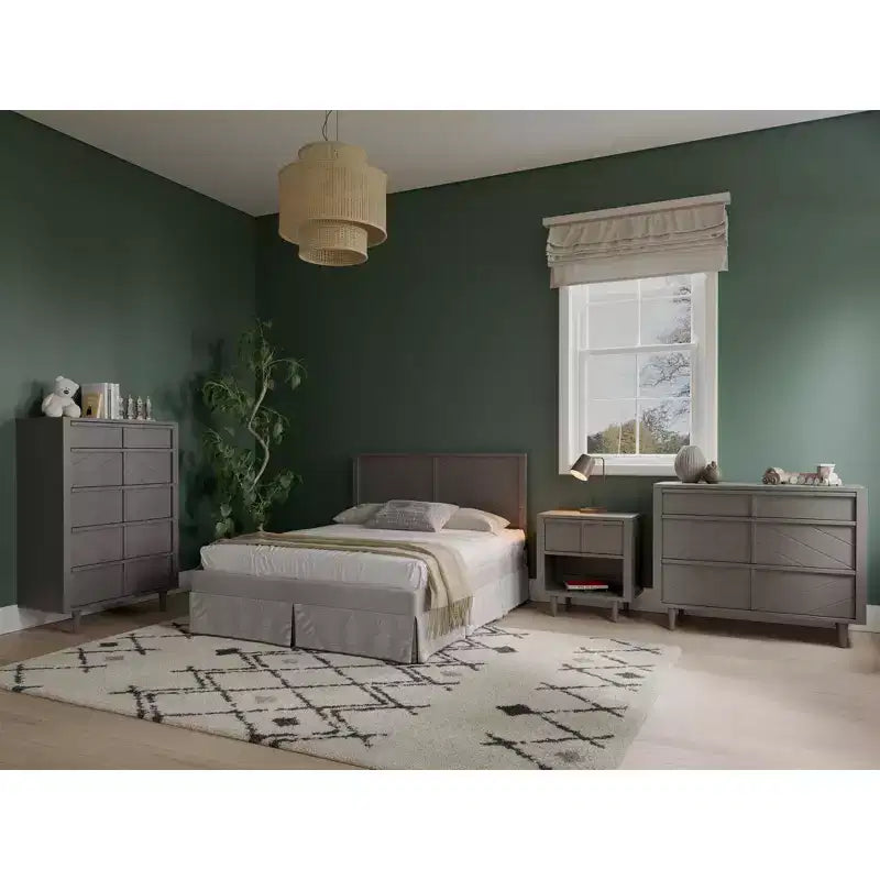 Commode 5 tiroirs pour chambre d'enfant ou bébé, kit anti-basculement inclus pour prévenir les chutes, finition non toxique et sans danger pour les bébés