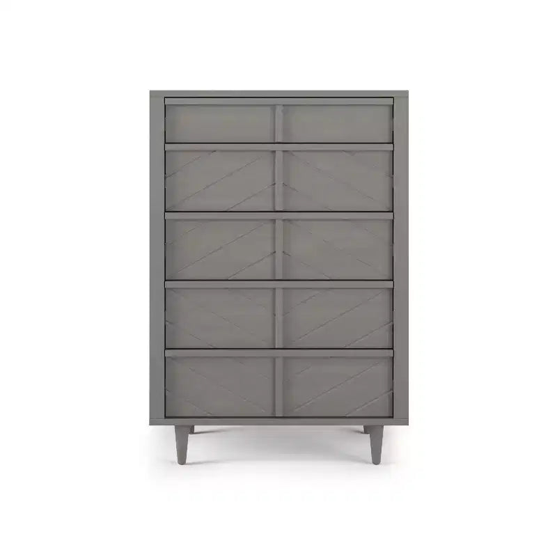 Commode 5 tiroirs pour chambre d'enfant ou bébé, kit anti-basculement inclus pour prévenir les chutes, finition non toxique et sans danger pour les bébés