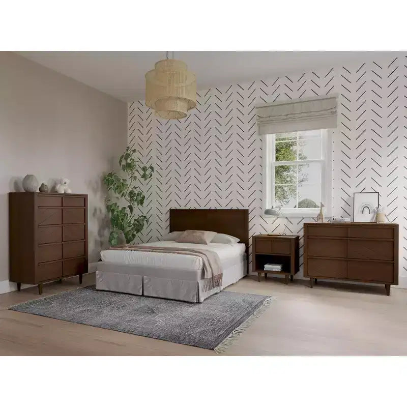 Commode 5 tiroirs pour chambre d'enfant ou bébé, kit anti-basculement inclus pour prévenir les chutes, finition non toxique et sans danger pour les bébés