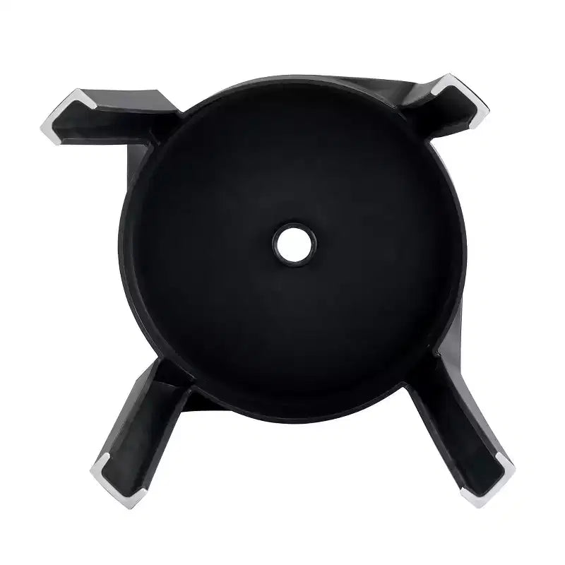 Lot de 6 tabourets ronds noirs en plastique, empilables, 150 kg, intérieur/extérieur, parfaits pour la salle de classe, la maison, le bureau