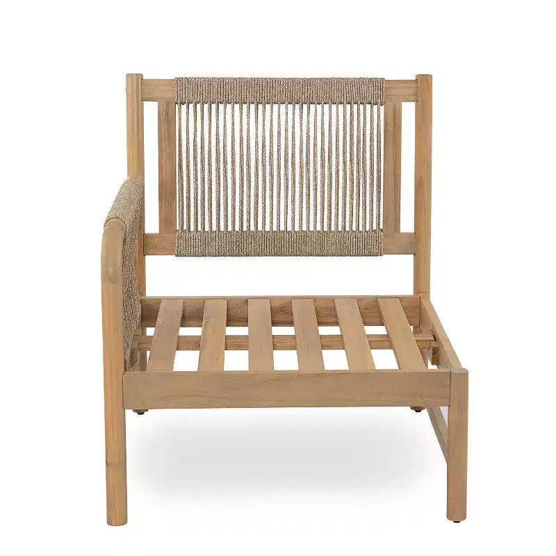 Christopher Knight Home Kazuya - Ensemble de salon de jardin 7 pièces en bois d'acacia et corde tressée