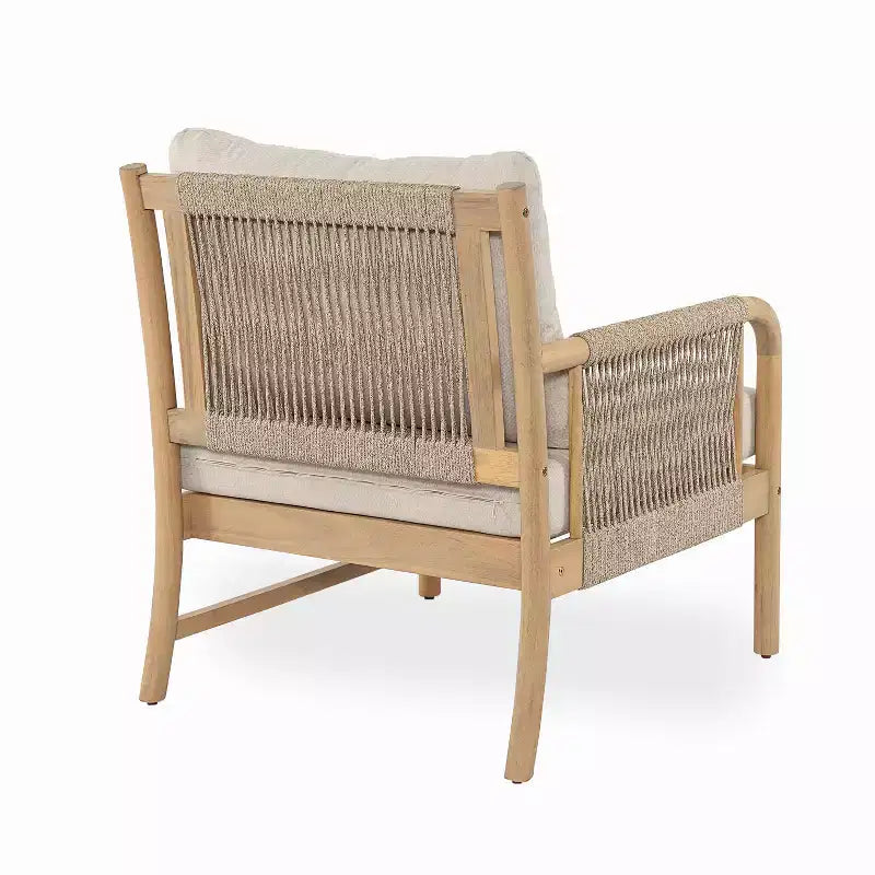 Christopher Knight Home Kazuya - Ensemble de salon de jardin 7 pièces en bois d'acacia et corde tressée