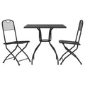 vidaXL Anthracite Metal Mesh Garden Dining Set