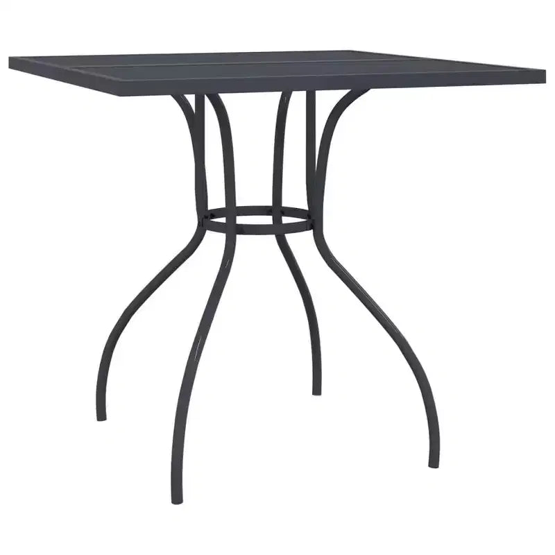 vidaXL Ensemble de jardin à dîner en maille métallique anthracite
