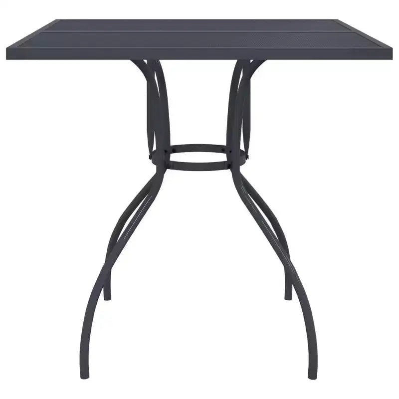 vidaXL Ensemble de jardin à dîner en maille métallique anthracite