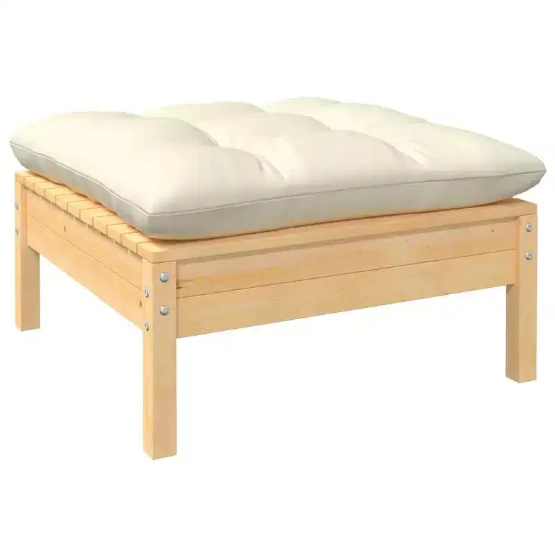vidaXL Salon de jardin modulable avec coussins et bois de pin massif