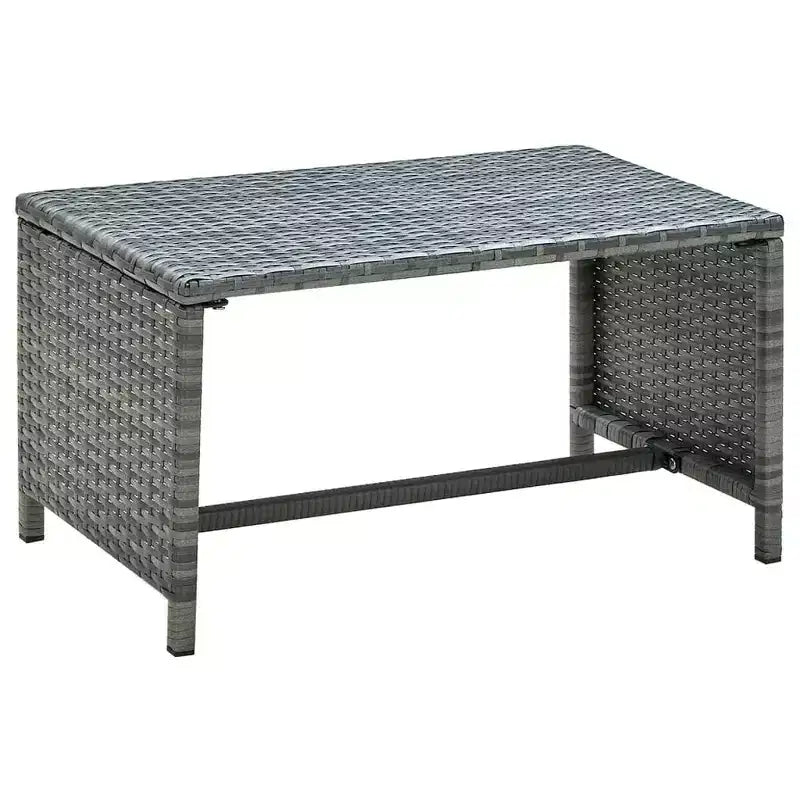 vidaXL Ensemble de canapés Résine tressée, acier revêtu par poudre, polyester Moyen