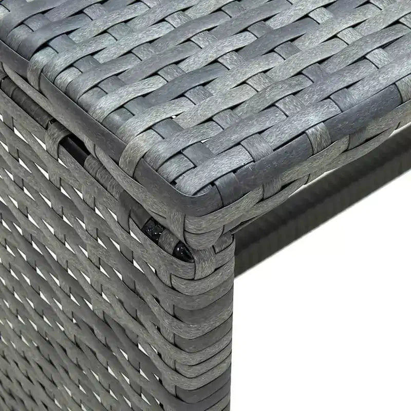 vidaXL Ensemble de canapés Résine tressée, acier revêtu par poudre, polyester Moyen