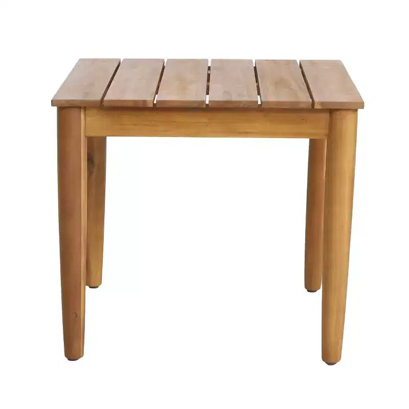 Ensemble de sièges en bois d'acacia Christopher Knight Home Aman pour terrasse moderne avec table d'appoint à lattes