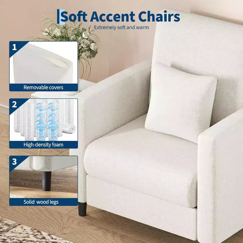 Ensemble canapé 2 places et fauteuil d'appoint, Canapé compact pour le salon ou la chambre, Assise pratique et confortable pour les petits appartements