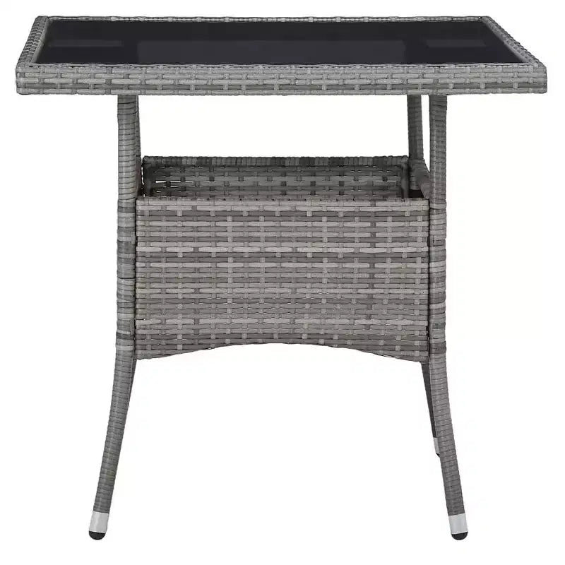 vidaXL Ensemble de salle à manger gris et marron