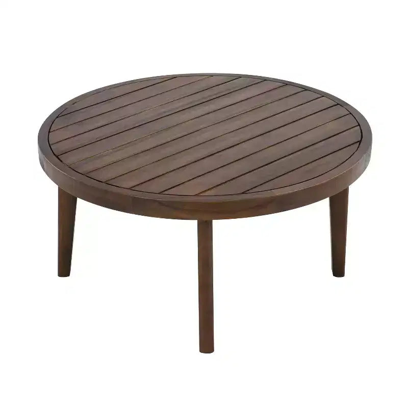 Christopher Knight Home Oliver Ensemble de patio côtier moderne 2 pièces en bois d'acacia et corde avec causeuse et table basse