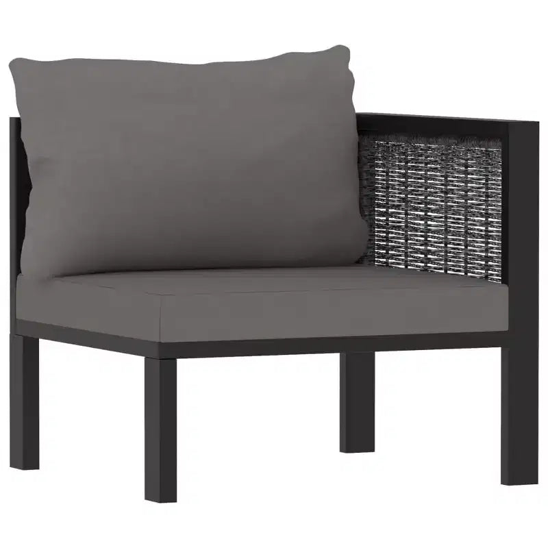 vidaXL Salon de jardin anthracite, gris foncé