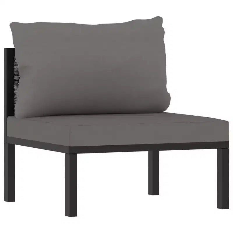 vidaXL Salon de jardin anthracite, gris foncé