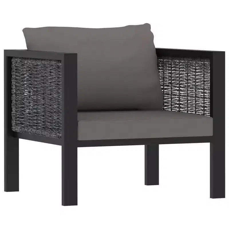 vidaXL Salon de jardin anthracite, gris foncé