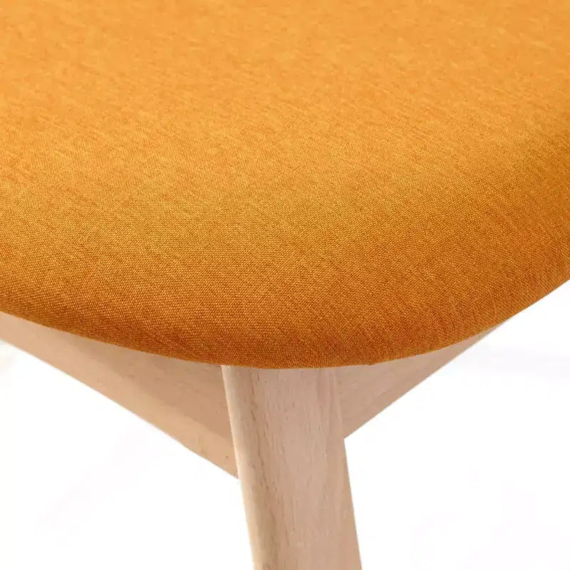Buylateral Ensemble de salle à manger 5 pièces Cadiz Mid-Century Moderne Orange