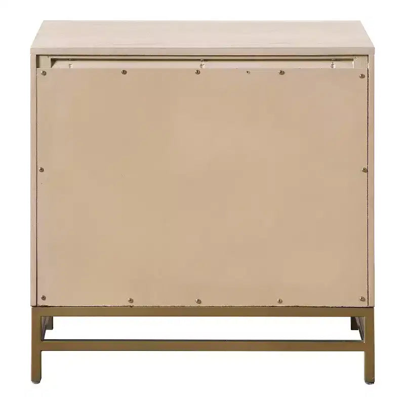 HOMES: Inside + Out Ensemble 3 pièces de 2 tables de chevet et commode en bois Neovesi Chêne Boho