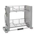 Rev-A-Shelf Convenient Heavy-Duty 2-Tier Mounted Wall Cabinet Pull-Down Shelving System