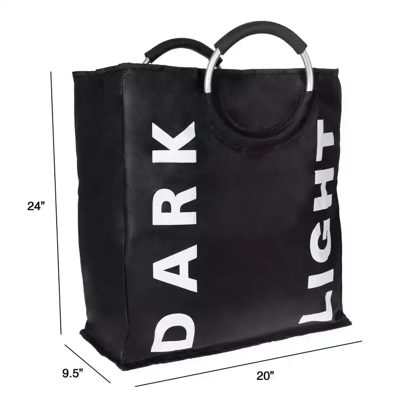 Panier à linge double pliable avec trieur intégré