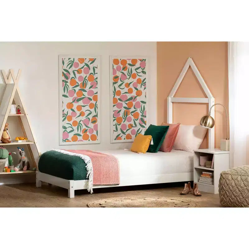 Lit Sweedi avec tête de lit en forme de maison - South Shore