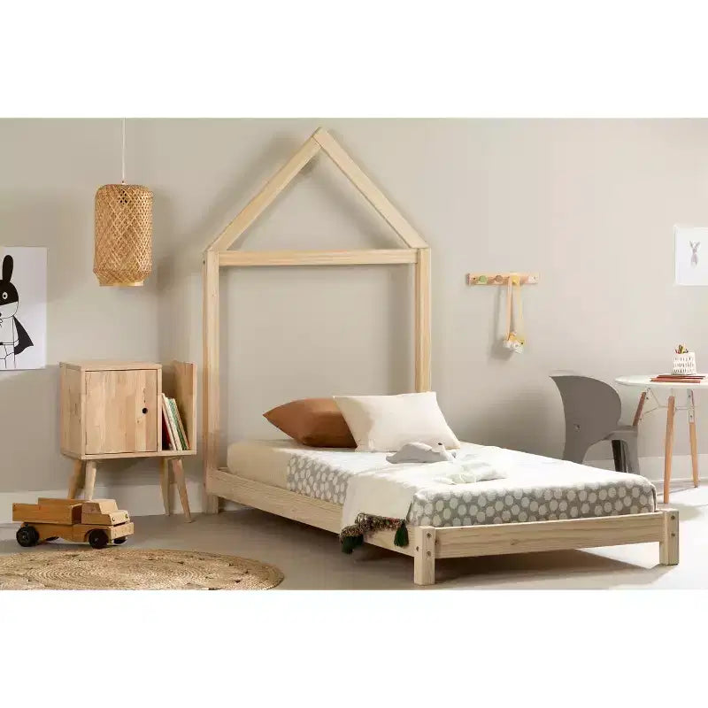 Lit Sweedi avec tête de lit en forme de maison - South Shore