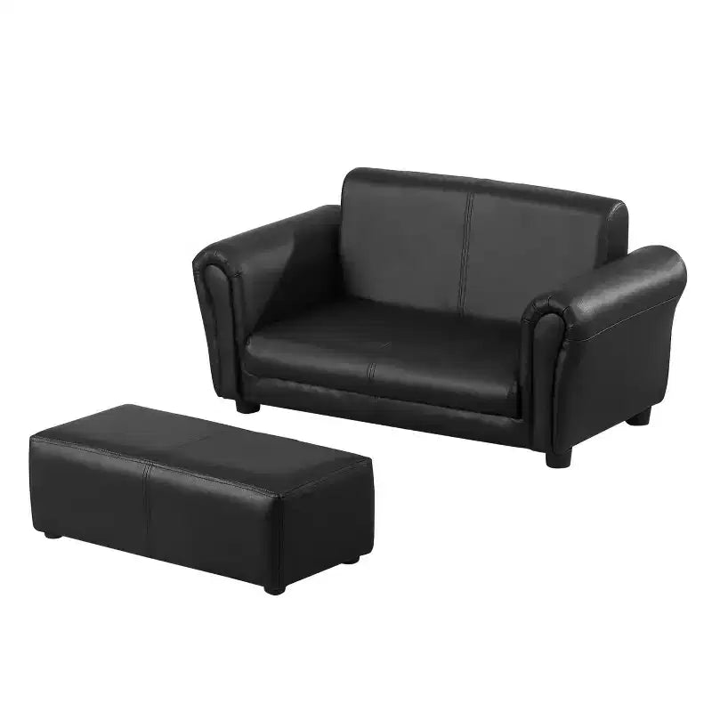 Canapé pour enfants avec pouf pour bébés et tout-petants, petit canapé pour salle de jeux, chambre d'enfant, salon, meubles de chambre à coucher