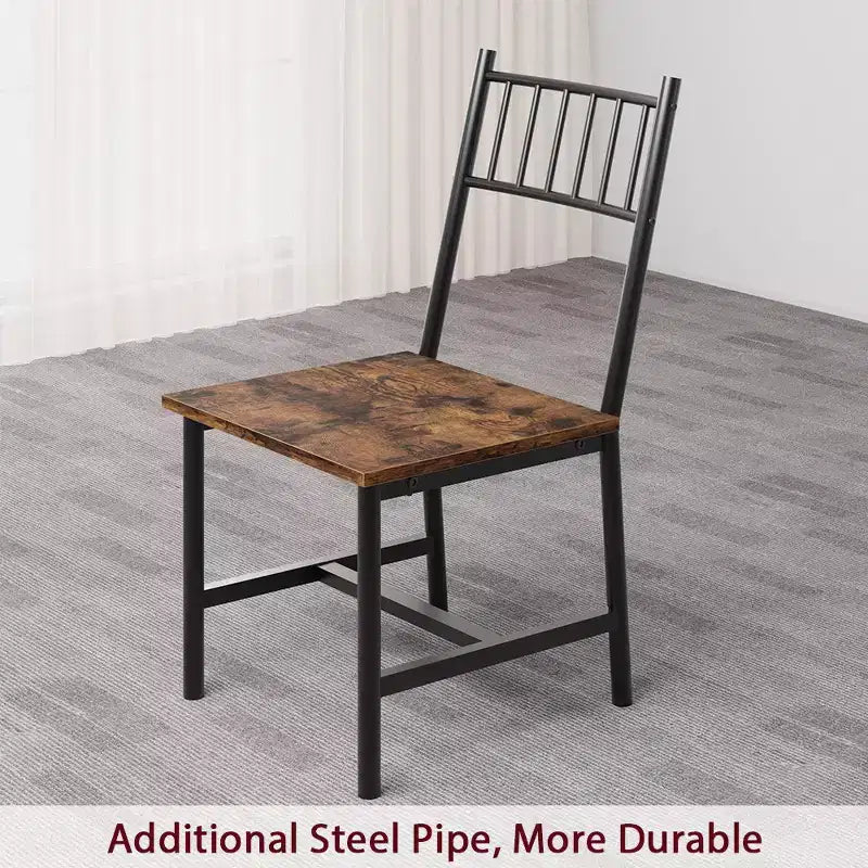 Ensemble table de salle à manger pour 4, Table de cuisine rectangulaire en bois avec 2 chaises et banc, Table de salle à manger avec casier à vin pour petit espace, appartement, maison