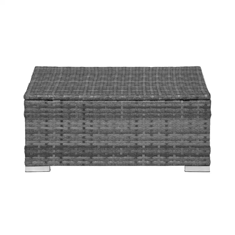 Ensemble de conversation de patio moderne WestinTrends 4 pièces avec coussins, gris/gris