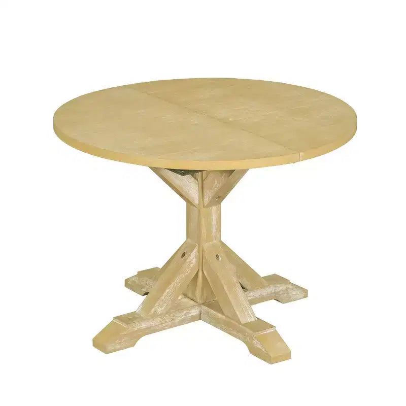 Ensemble de salle à manger 6 pièces Whisen Farmhouse, ensembles de salle à manger de cuisine avec table à manger extensible, 1 banc et 4 chaises de salle à manger à dossier échelle